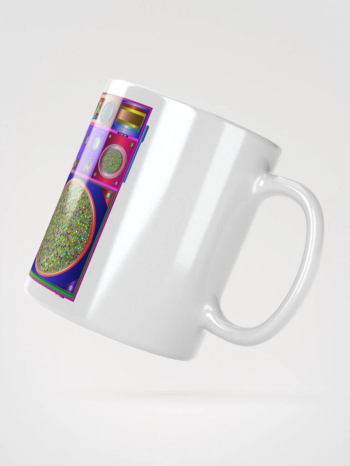 White Glossy Coffee mug- 1980's Boom Box product image (2)
