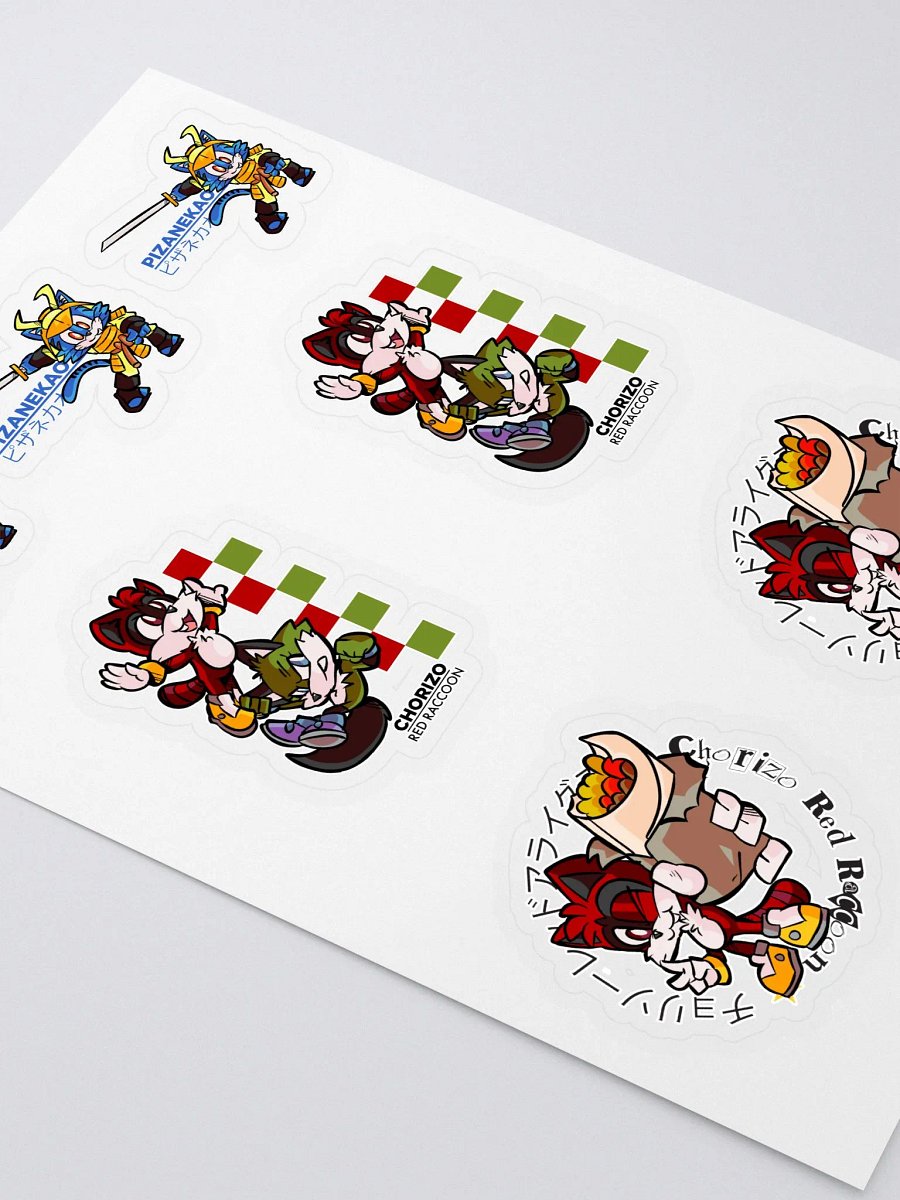 Chorizo Red Raccoon Stickers product image (3)
