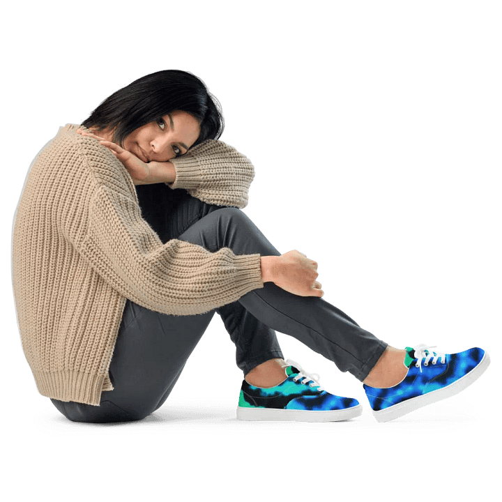 Blue moon splash canvas shoes (womens) product image (1)