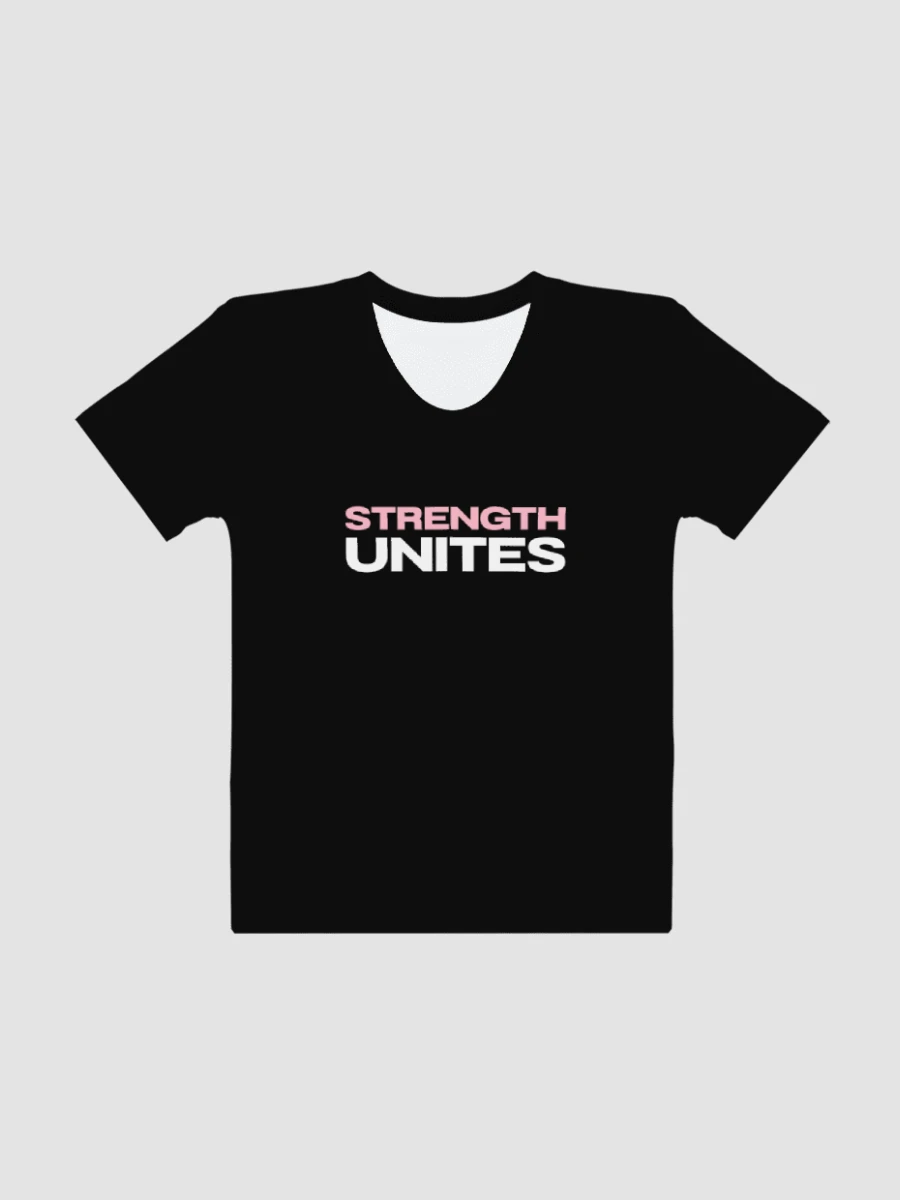 Breast Cancer Awareness: Strength Unites T-Shirt - Black product image (6)