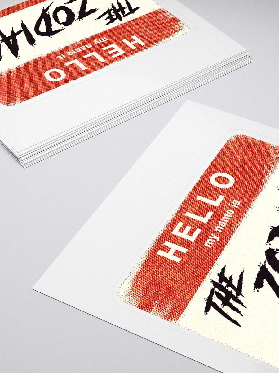 Hello my name is The Zodiac Sticker product image (5)