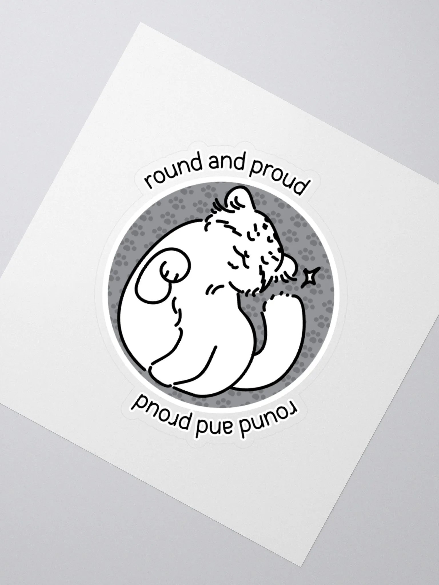 Round and Proud Manul Unlabeled Version - Sticker product image (5)
