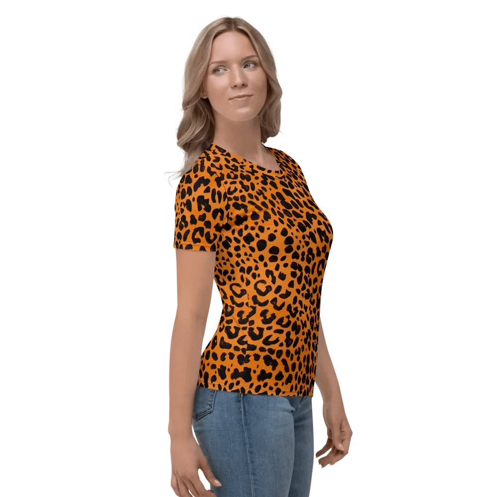 Leopard Dreams All-Over Women's T-Shirt product image (3)