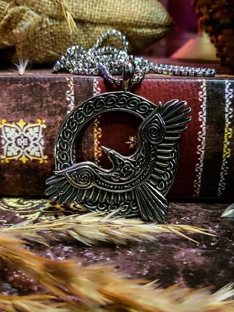 The Armored Kingdom Flying Raven Necklace product image (2)