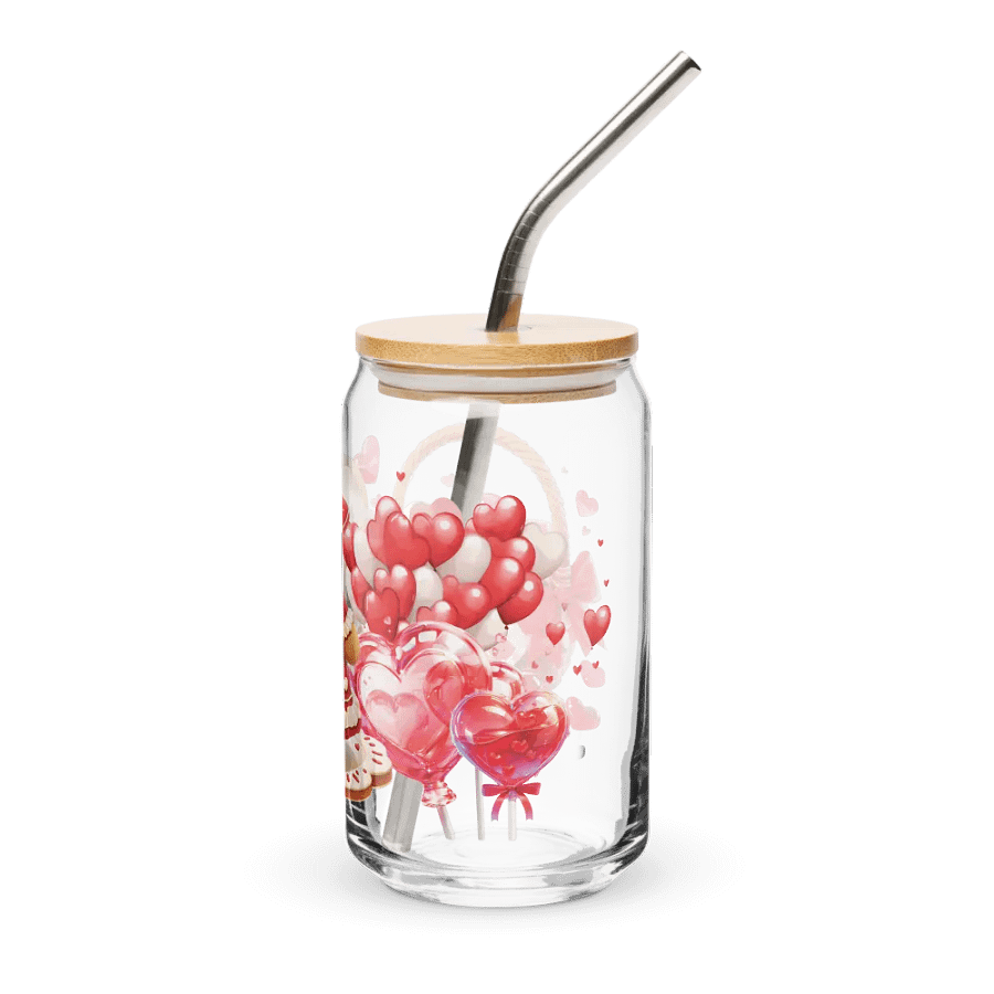 Gingerbread Valentine Can-Shaped Glass product image (3)