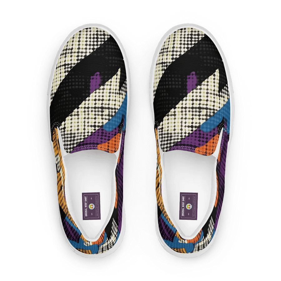 Geometric Pop Art | Women's Slip-On Canvas Shoes product image (1)