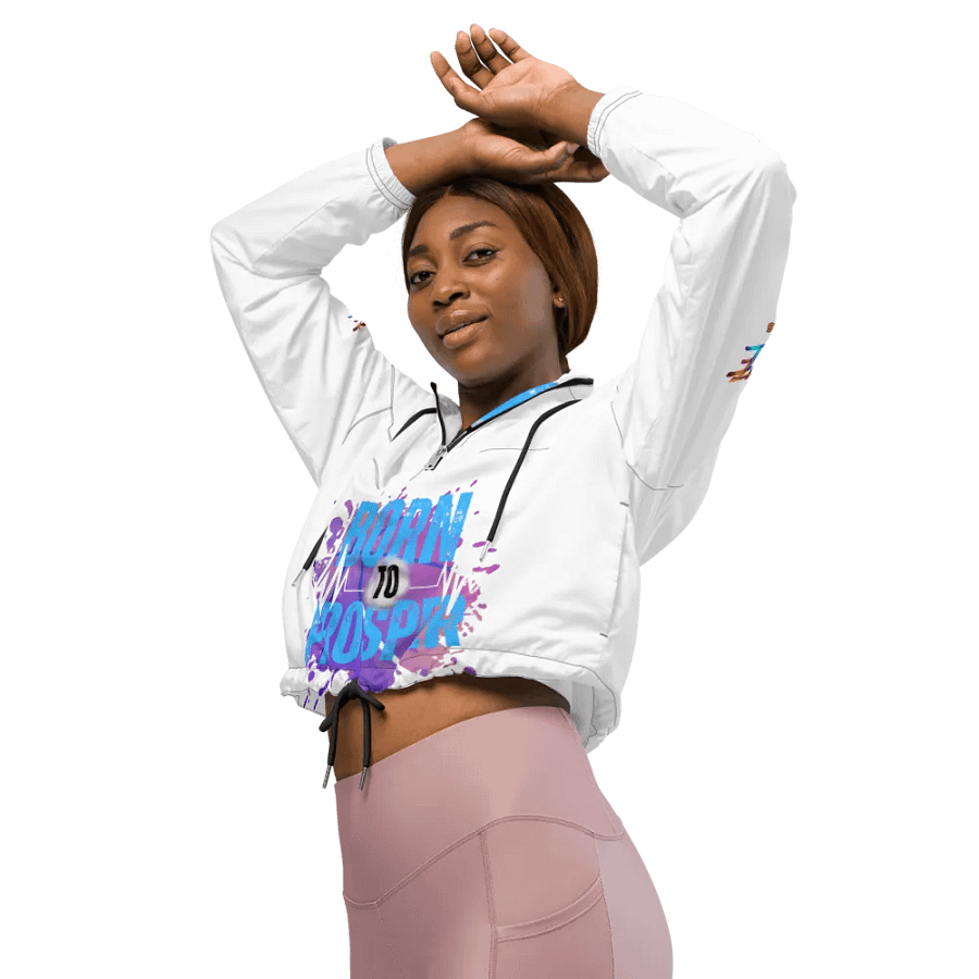 Born to Prosper Dynamic Cropped Windbreaker product image (10)