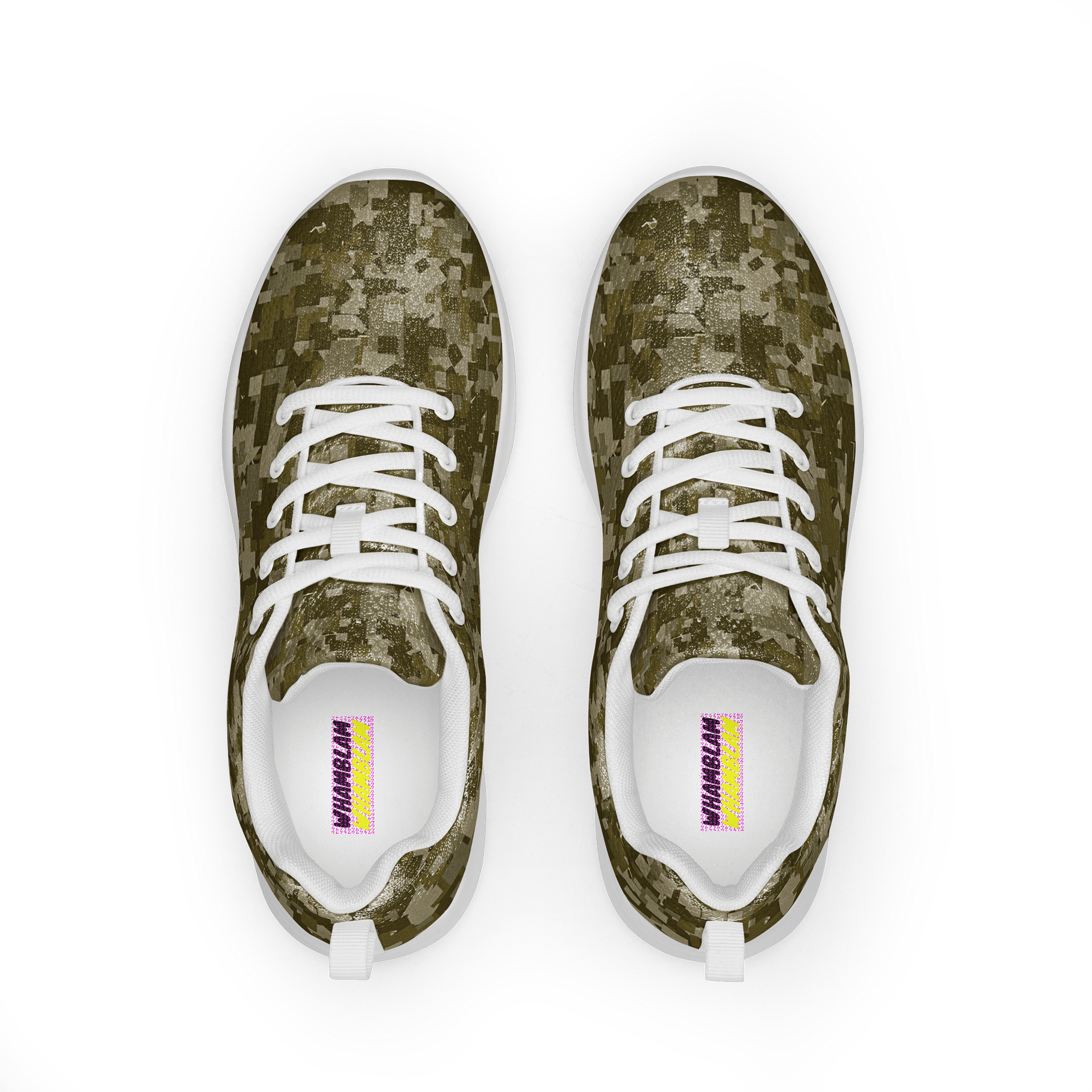 Pixelated Camo Men's Athletic Shoes product image (1)