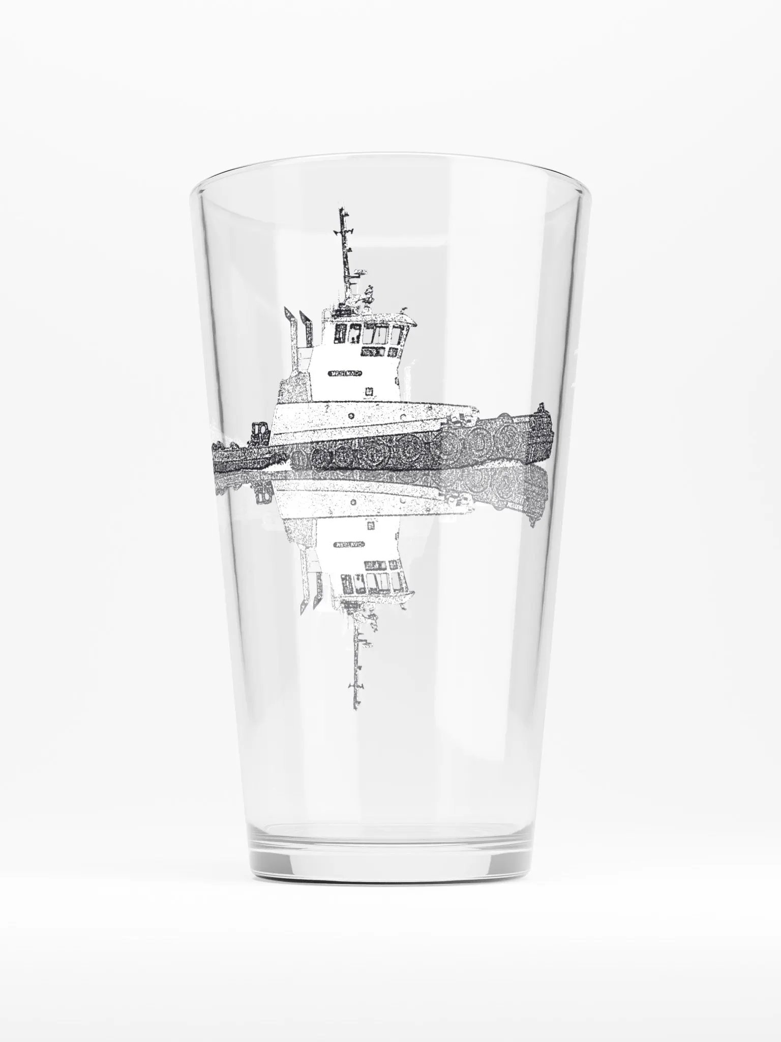 Westrac tug 16oz Pint Glass product image (1)