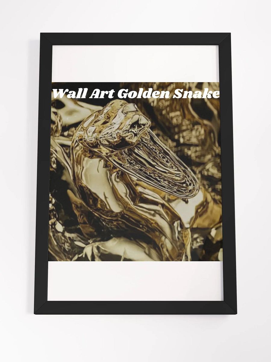 Wall Art Golden Snake Framed High-Quality Matte Poster (in) product image (4)