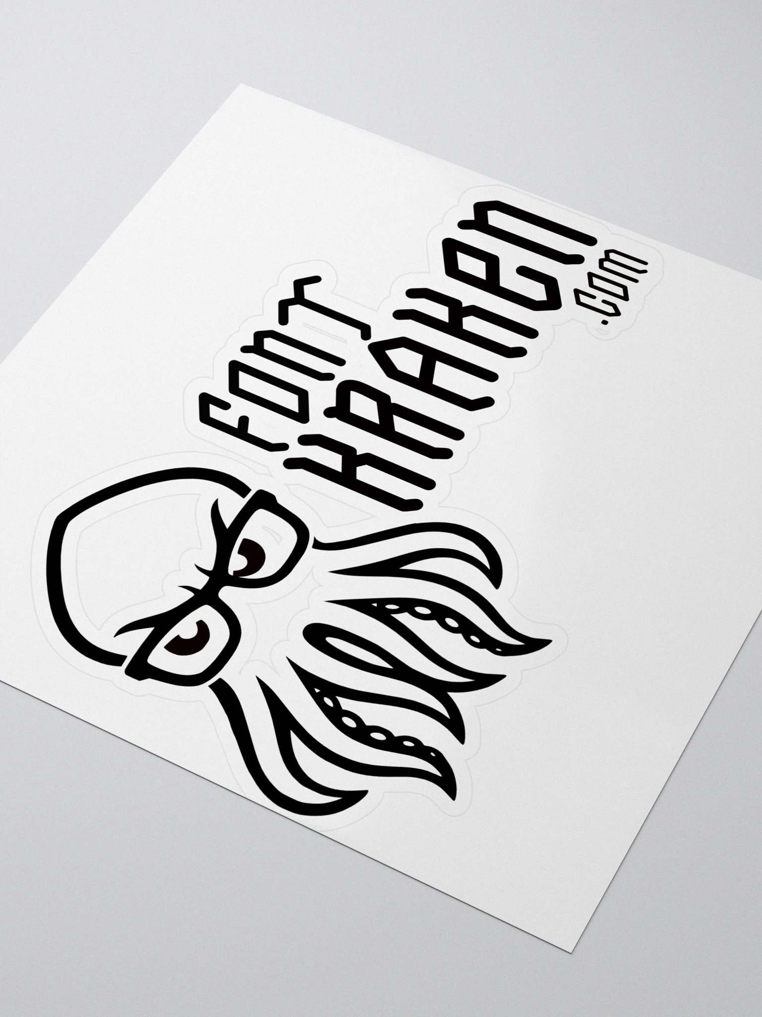 Font Kraken Kiss Cut Stickers product image (3)