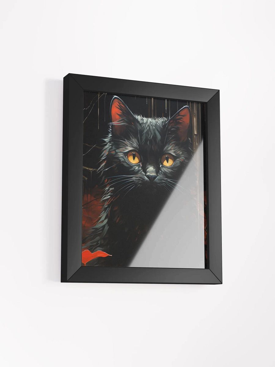 Mystical Feline Gaze Framed Art product image (2)