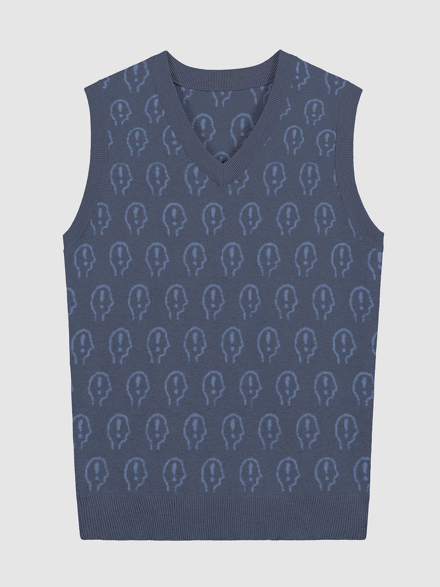 EXCLAIMING MENTALLY (duotone navy) knitwear vest product image (4)