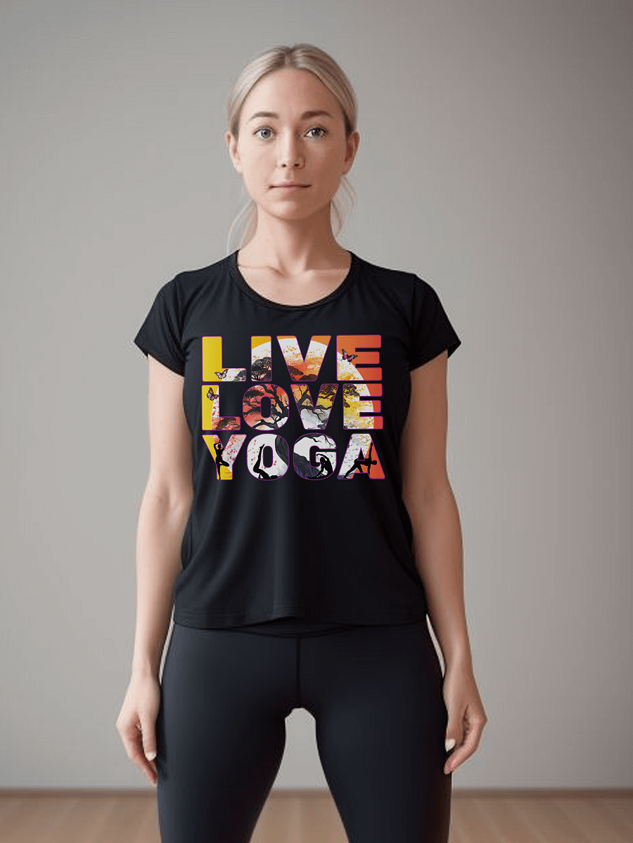 Live Love Yoga Mind Body and Spirit Meditation Practitioner Teacher T-Shirt product image (2)