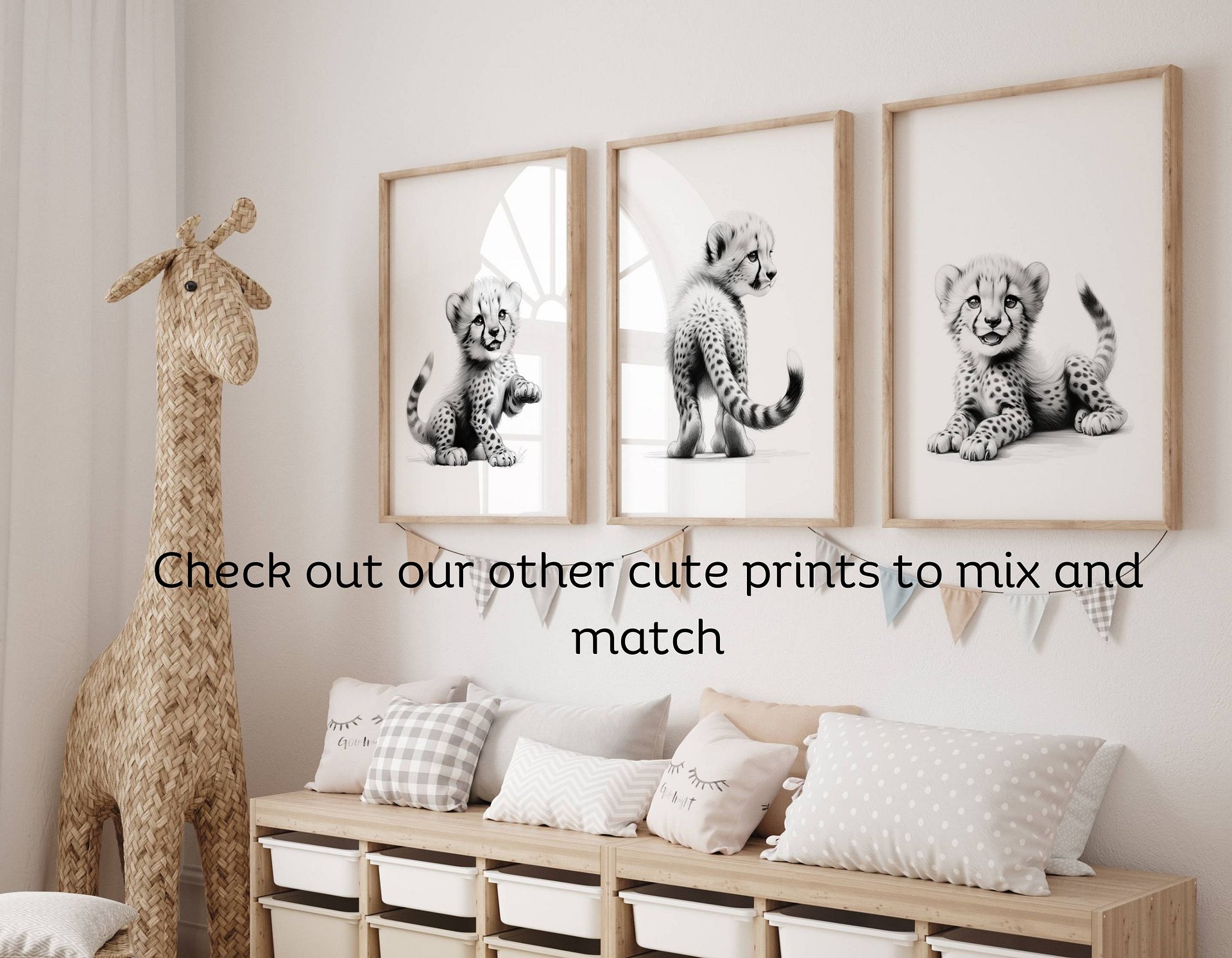 Cheetah Safari Nursery Print No 3 product image (30)