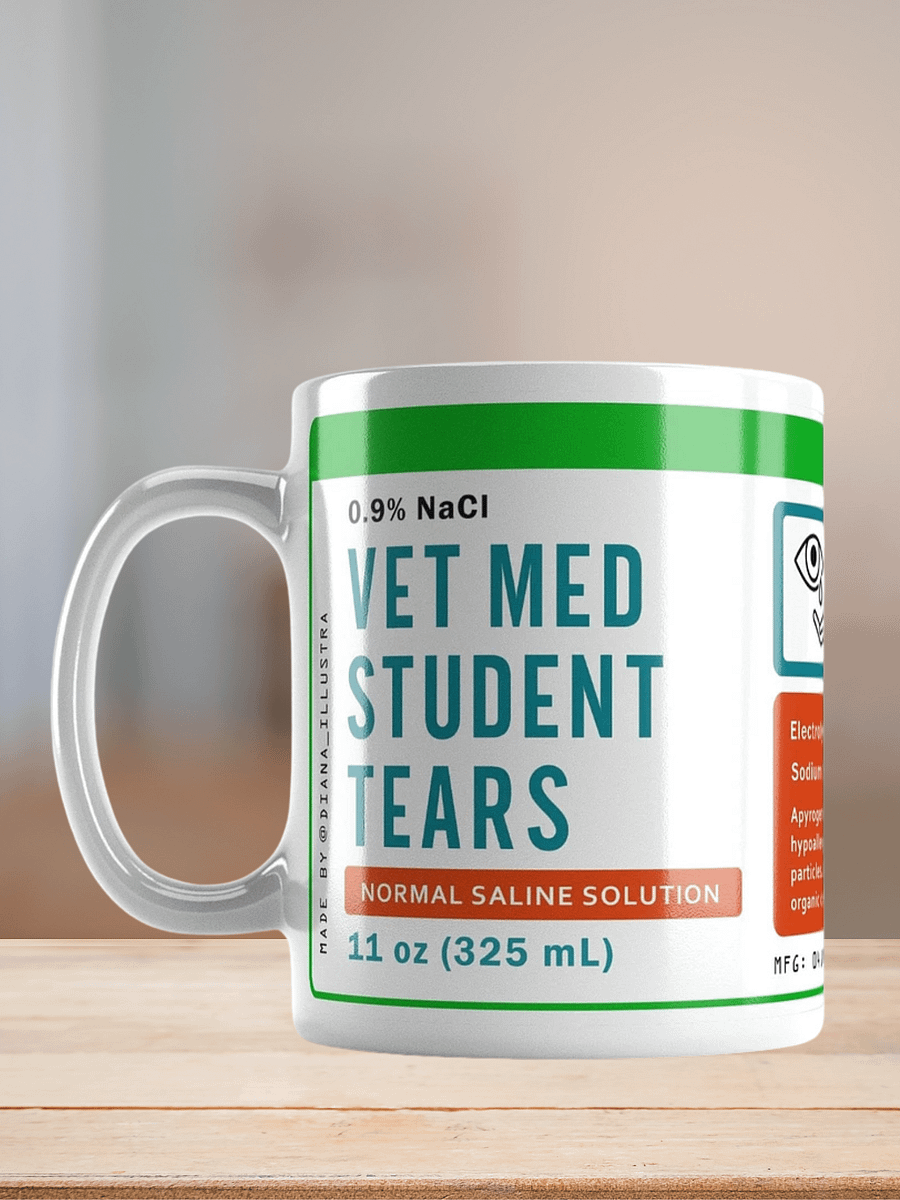 "Vet Med student tears mug" Ceramic mug product image (7)