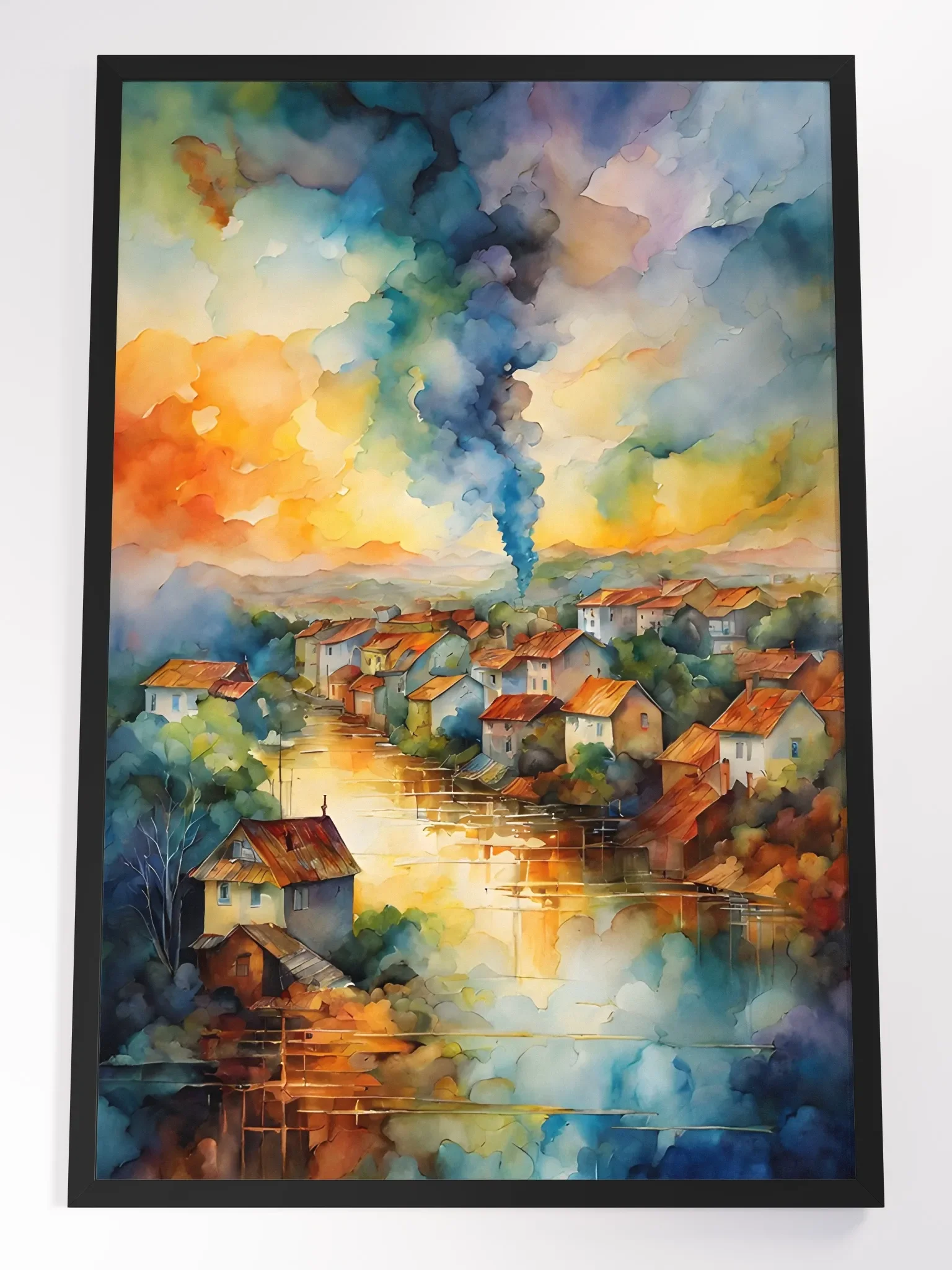 Serenity by the Riverside Framed Poster product image (1)