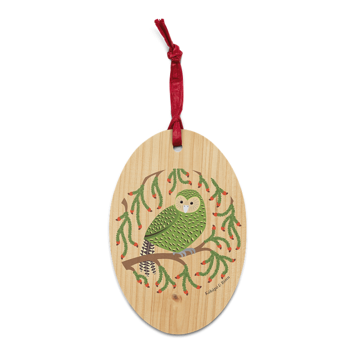 Kākāpō in Rimu Wooden Ornament product image (1)