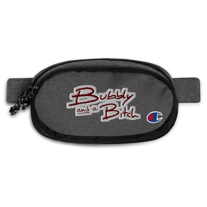 Bubbly and a B*tch (maroon bubble design) champion fanny pack product image (1)
