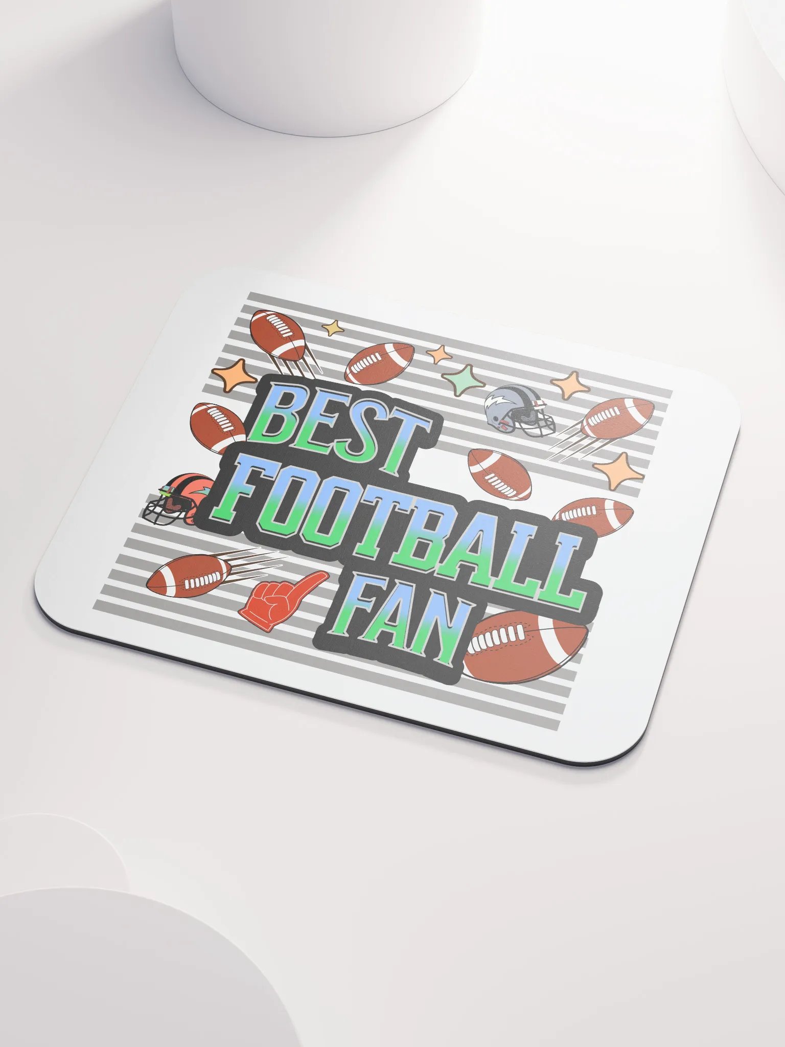 Best Football Fan Fanatic Mouse Pad product image (3)