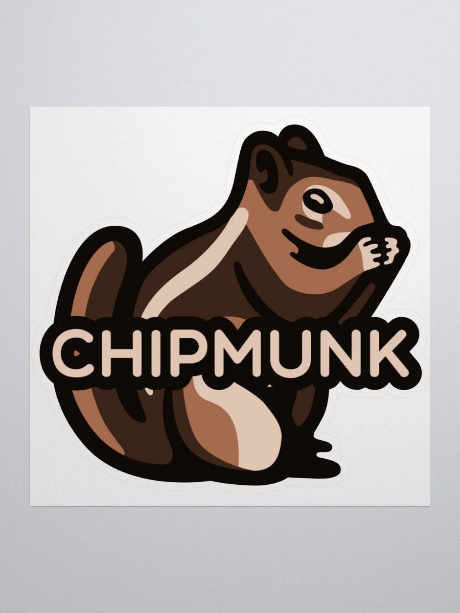 Chipmunk Logo Sticker product image (1)