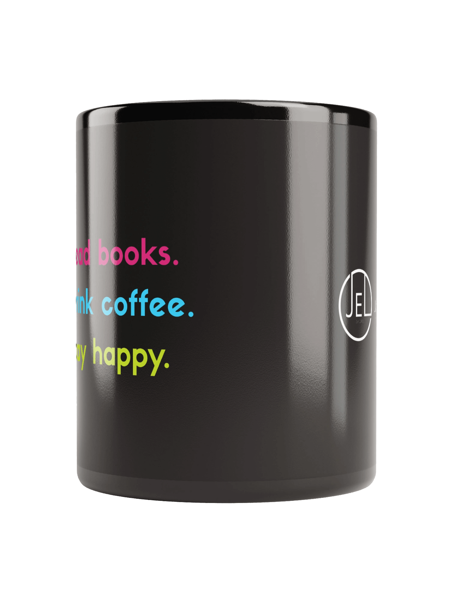 Happy Reader's Coffee Mug (Black) product image (10)