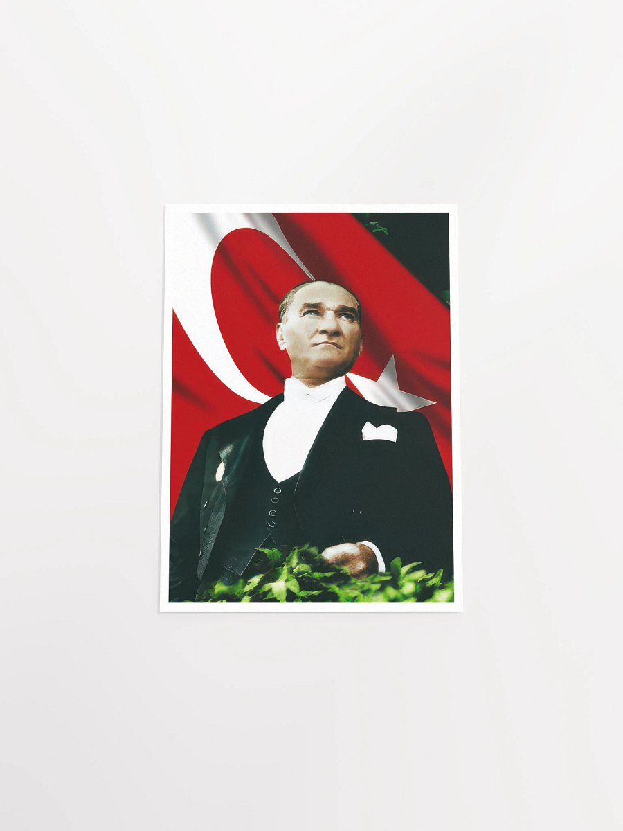 Mustafa Kemal Atatürk poster with Border — Turkey poster product image (10)