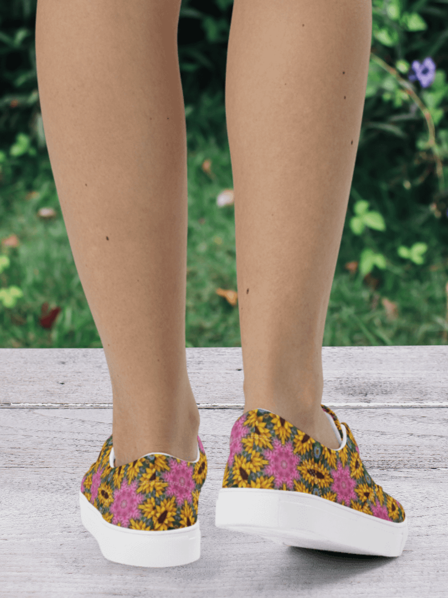 Floral Kaleidoscope Lace-Up Shoes product image (3)