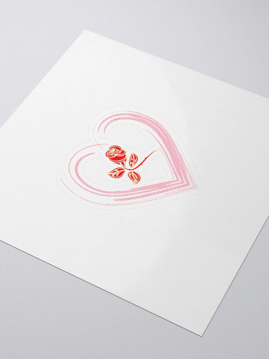 Golden Rose Heart Sticker product image (10)