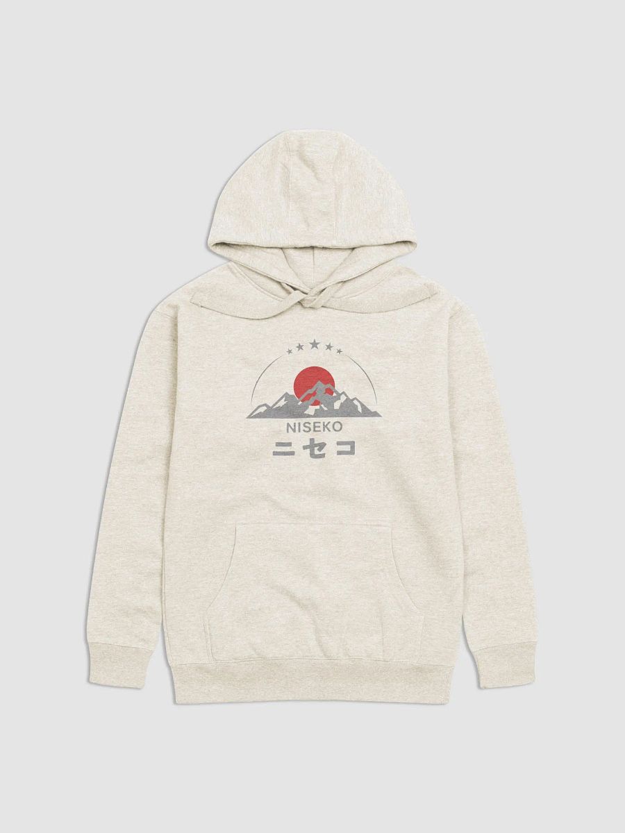 Niseko Ski Resort Cotton Blend Premium Hoodie, Five Star Mountain Gray, 5 Colors product image (1)