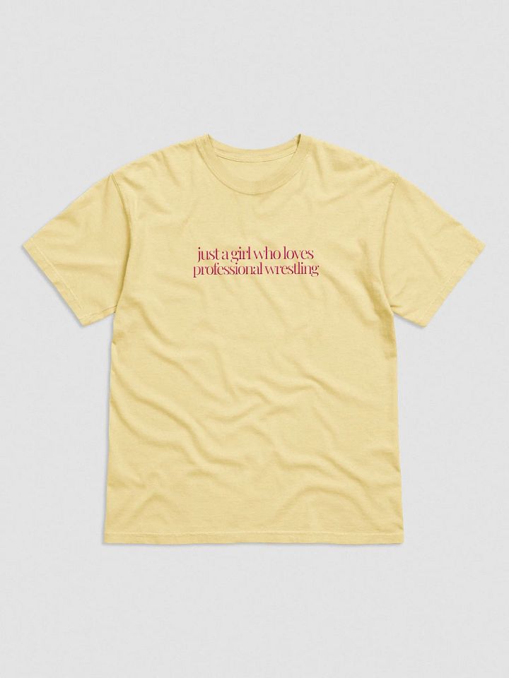 Just A (Wrestling) Girl Embroidered T-Shirt -Pink Font product image (3)