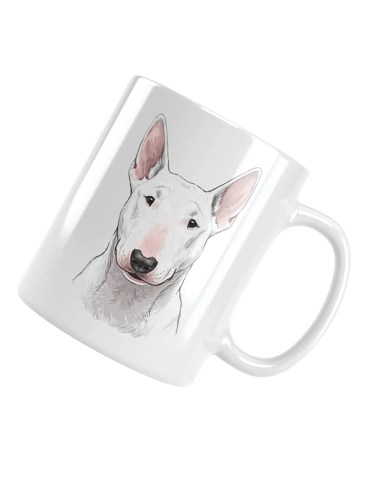 Bull Terrier Messy Sketch-y Art Chic Small Ceramic Mug product image (1)