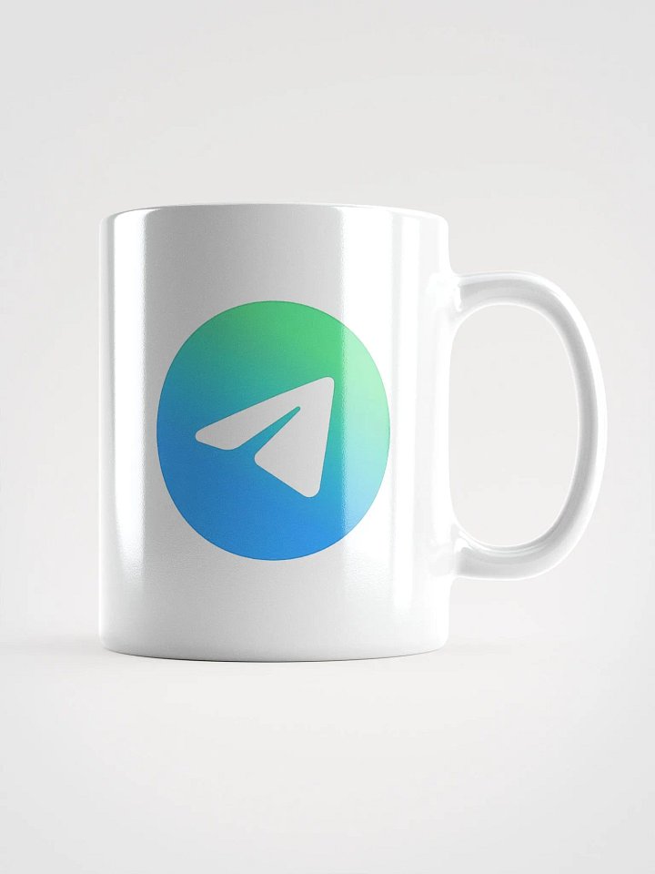 Taza con el logo Telegram Agua product image (1)