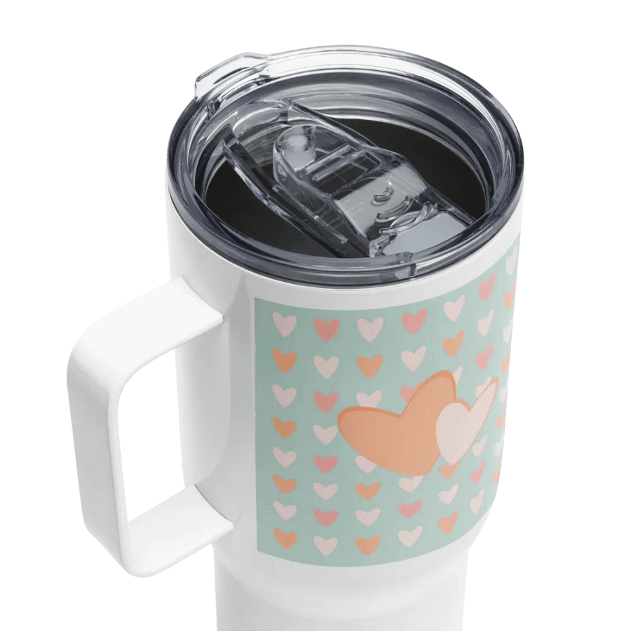 Simply Peachy Travel Mug with Handle product image (4)