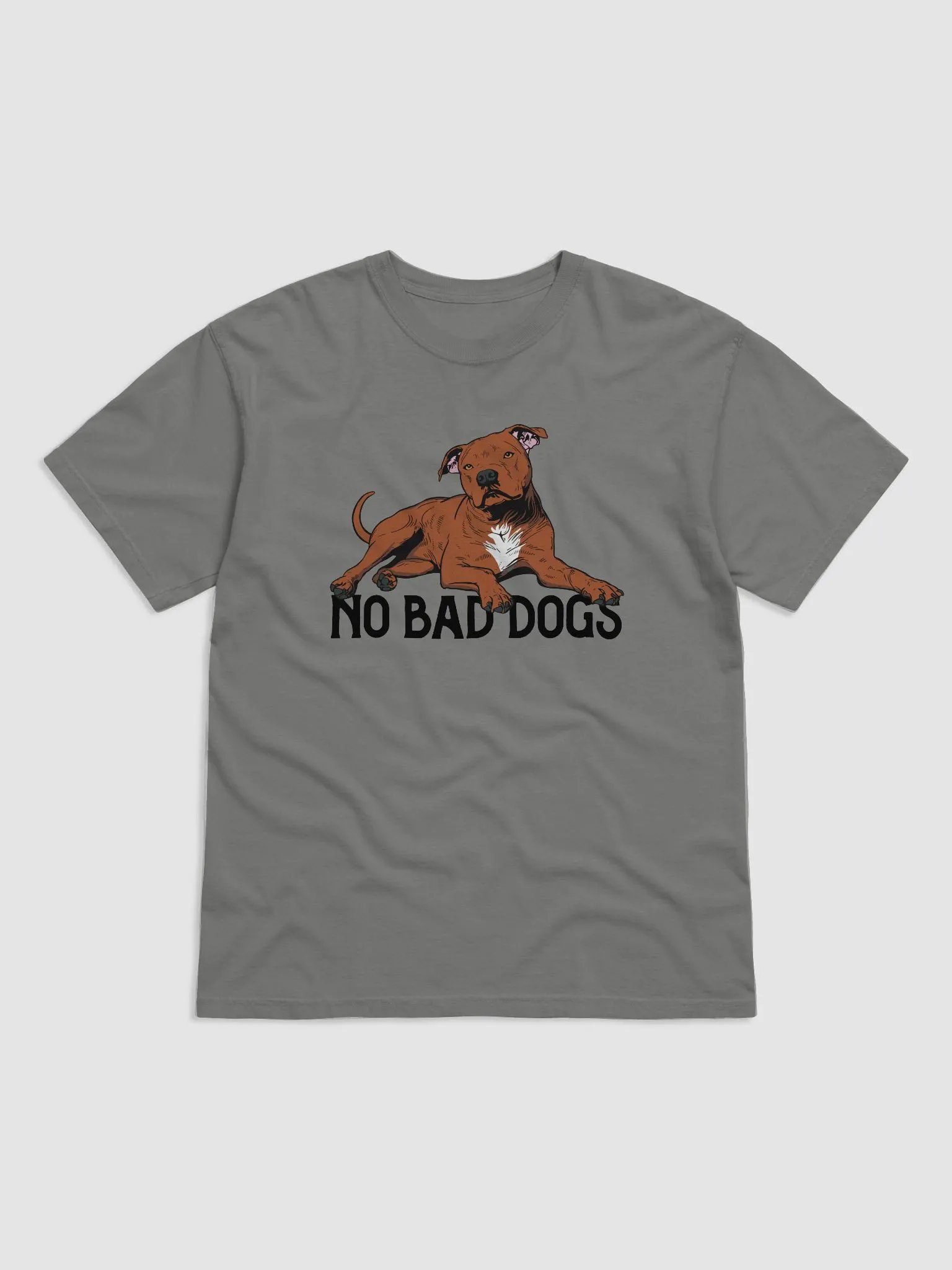 No Bad Dogs T-Shirt of a Pitbull Terrier (Red) | Funny T-Shirt for Pittie and Staffordshire Owners product image (24)