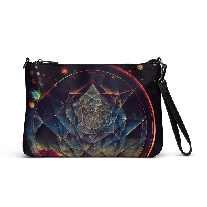 premium faux leather Cosmic Kaleidoscope Crossbody Bag product image (1)