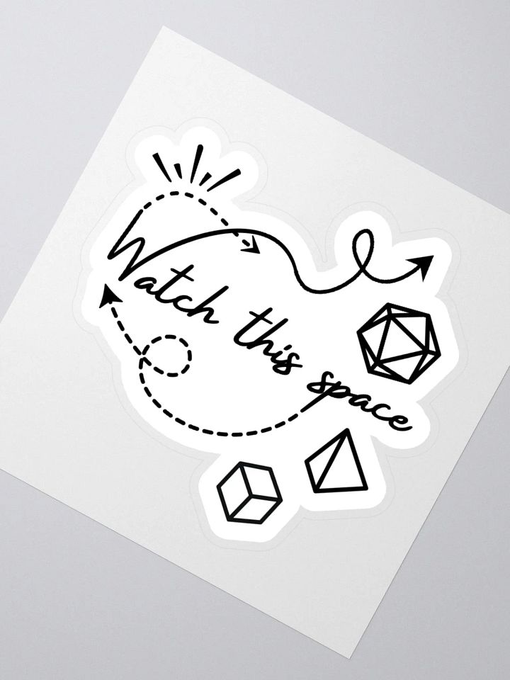 Watch This Space Kiss Cut Stickers product image (2)