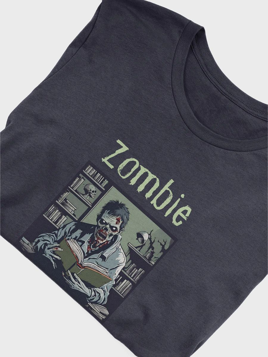 Zombie Book Lover Navy T-shirt product image (5)