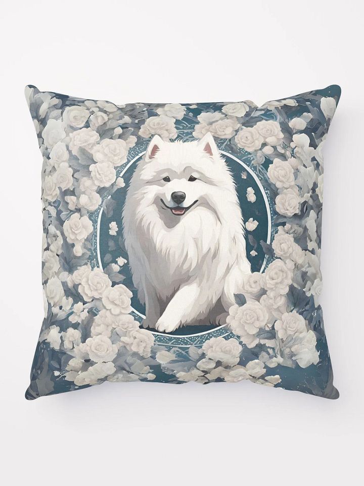 Floral Samoyed Pillow product image (1)