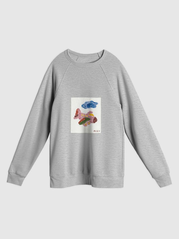 Kid Airplane (Bella+Canvas Unisex Sponge Fleece Raglan Sweatshirt) product image (2)