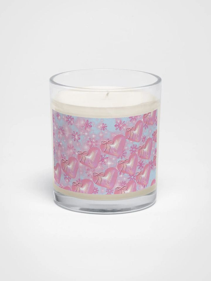 Festive Pink Hearts Soy Wax Candle for ladies homemakers friends product image (1)