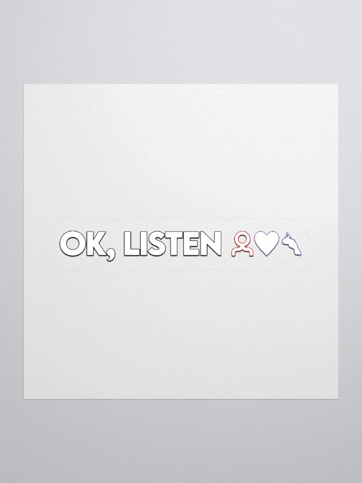 OK, LISTEN Sticker product image (1)
