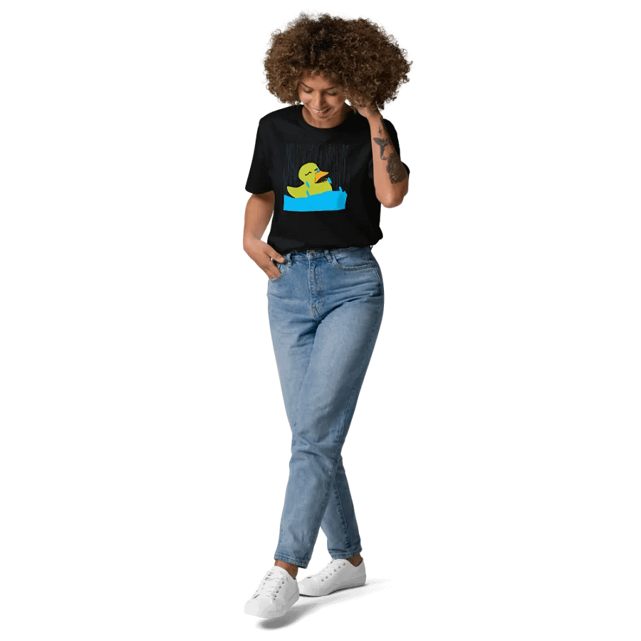 Quackers Cry Stanley/Stella Organic Cotton T-Shirt product image (6)