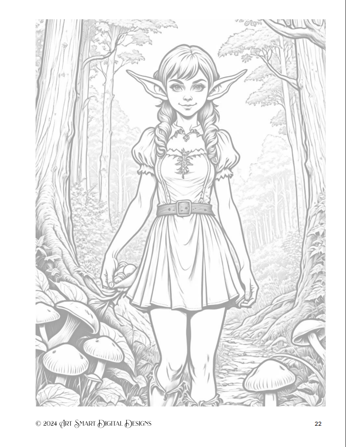 FREE Sample Pages from Goblins Coloring Pages for Adults product image (4)