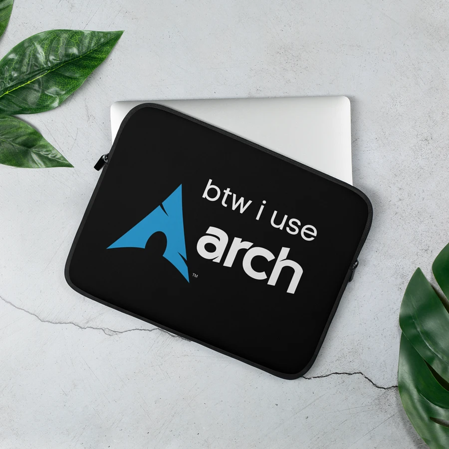 Laptop Sleeve with Arch Linux Slogan product image (2)