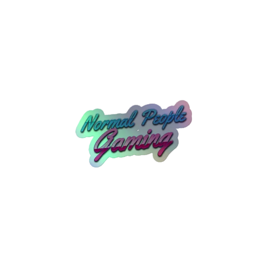 Normal People Gaming Holographic Sticker product image (1)