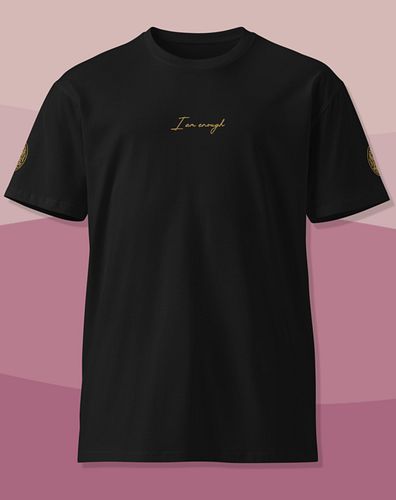I am Enough Unisex T-Shirt

Premium unisex t-shirt with intricate and abstract designs, crafted from 100% combed cotton for a...