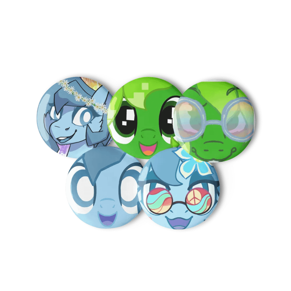 2025 mascot faces button set product image (2)