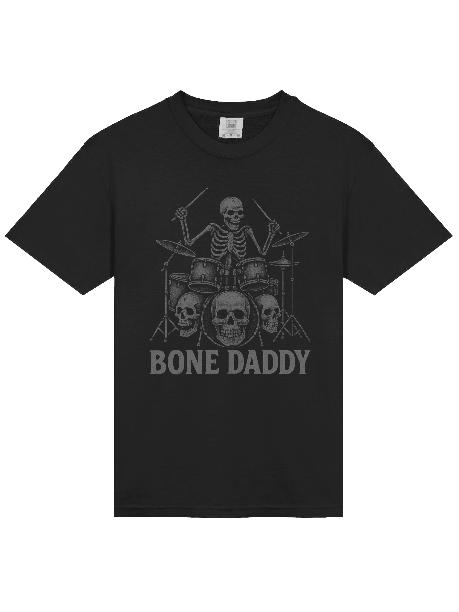 Bone Daddy V2 Grey - Skeleton playing skull drum kit product image (3)