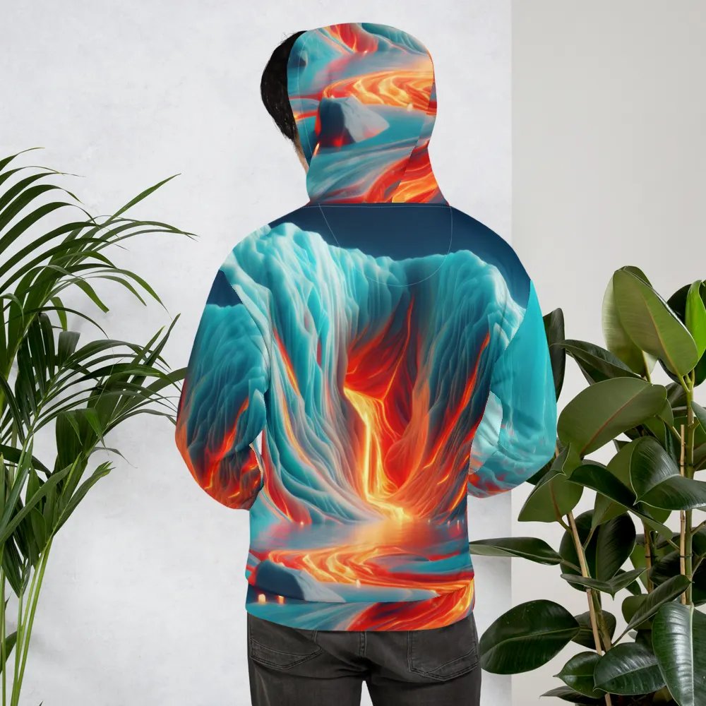 Fire and Ice - Vivid Glacial Lava Cascade #2 product image (10)